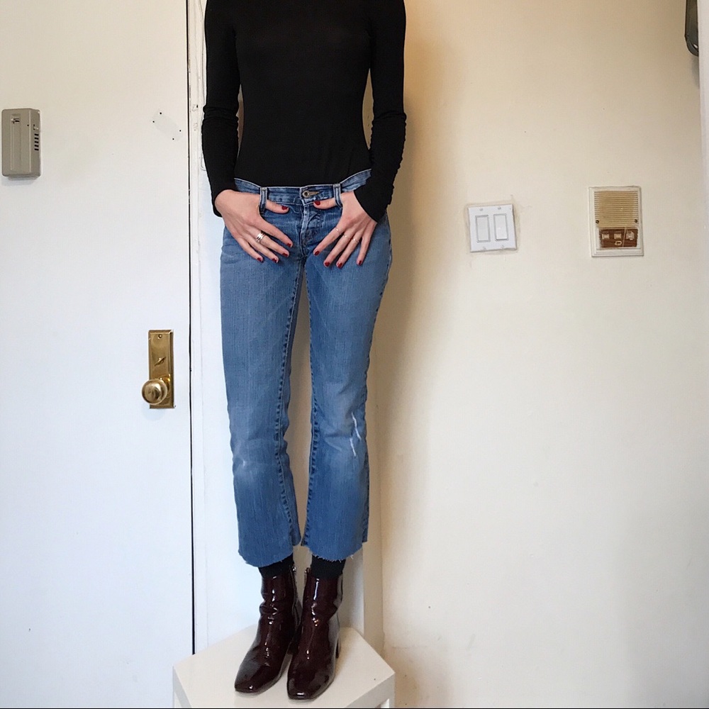 🍀lucky brand low rise cropped jeans🍀
